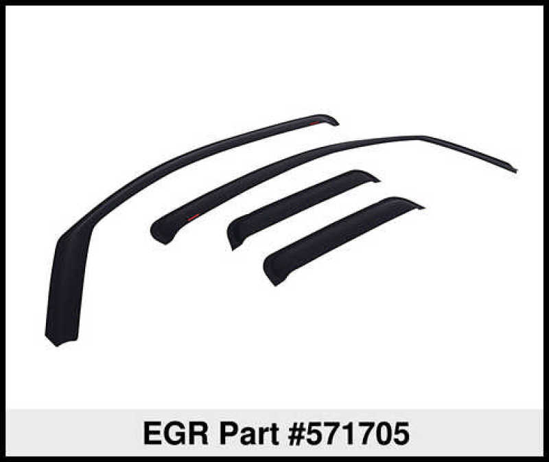 EGR 07-12 Chev Silverado 1500/2500/3500 Crw Cb In-Channel Window Visors - Set of 4 - Matte