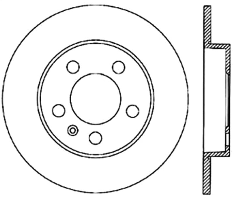 StopTech 00-06 Audi TT Quattro Left Rear Drilled CRYO-STOP Rotor