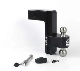 Weigh Safe 180 Hitch 10in Drop Hitch & 3in Shank (10K/21K GTWR) w/WS05 - Black Cerakote