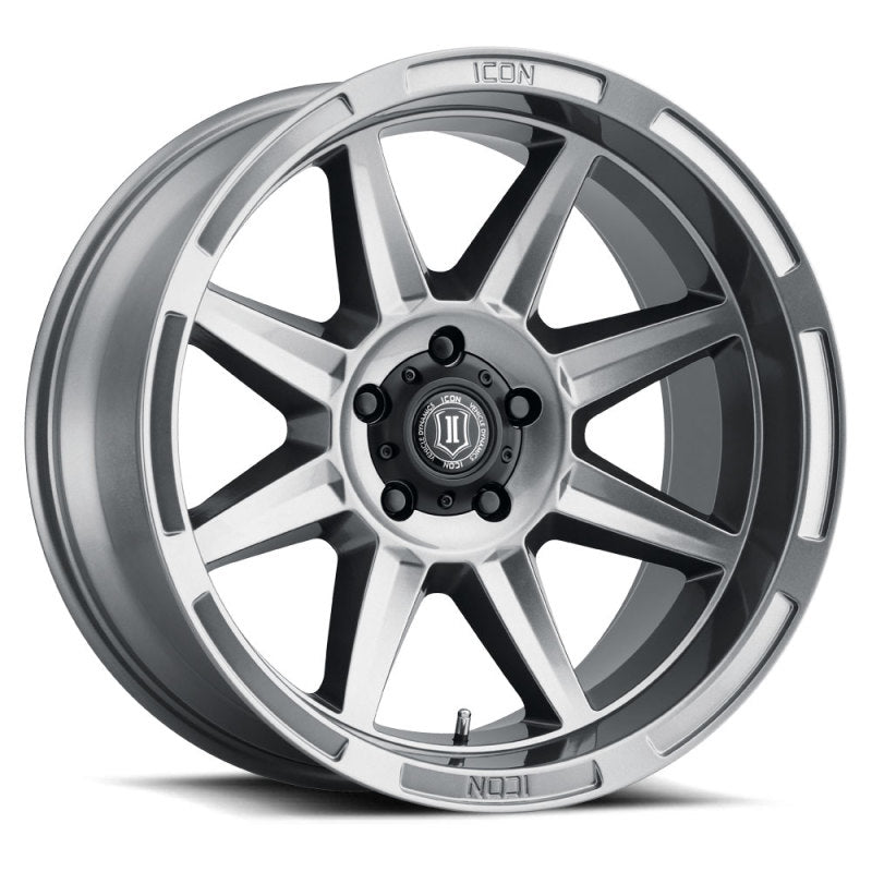 ICON Bandit 20x10 5x5 -24mm 4.5in BS 71.50mm Bore Gun Metal Wheel