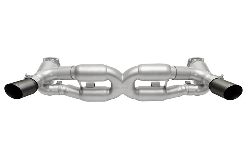 SOUL 10-12 Porsche 997.2 Turbo Sport X-Pipe Exhaust - GT2 Style Satin Black Tips
