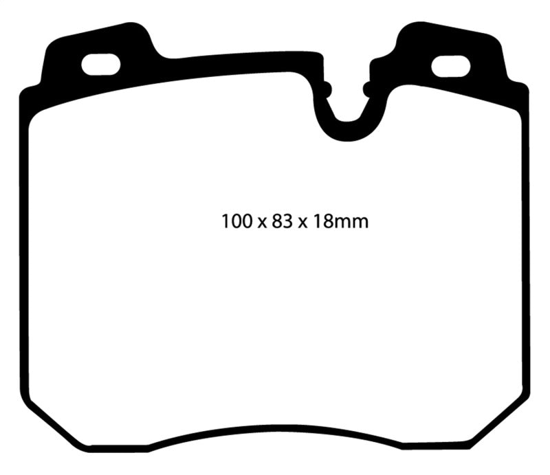 EBC 90-95 BMW 750iL 5.0 (E32) Yellowstuff Front Brake Pads