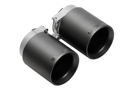 SOUL 17-19 Porsche 991.2 Carrera (w/ PSE) Bolt On Exhaust Tips - 4in Double Wall Satin Black Tips