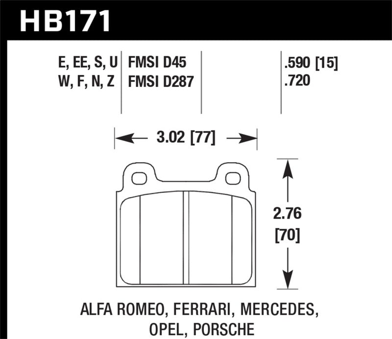 Hawk HPS Street Brake Pads