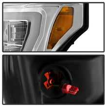 Load image into Gallery viewer, Spyder Ford F250/350/450 11-16 V2 High-Power LED Headlights-White Light Bar-Chrome PRO-YD-FS11V2PL-C
