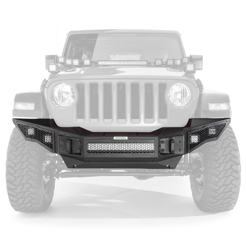 Go Rhino 07-20 Jeep Wrangler JL/JLU/JK/JKU/Gladiator JT Rockline Full Width Bumper - GTR Auto