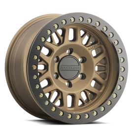 Raceline RT951B Ryno 17x9in/8x165.1 BP/-12mm Offset/130.81mm Bore - Bronze & BLK Ring Beadlock Wheel