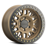 Raceline RT951B Ryno 17x9in/8x165.1 BP/-12mm Offset/130.81mm Bore - Bronze & BLK Ring Beadlock Wheel