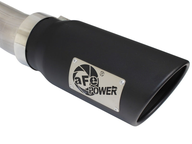 aFe MACHForce XP Exhaust 3in-3.5in SS Single Side Ext CB w/ Black Tip 99-04 Ford F150 V8 5.4L/6.8L