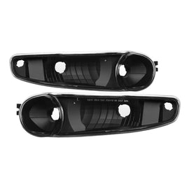 xTune GMC Sierra Denali 00-06 Bumper Lights Black CBL-JH-GD00-BK