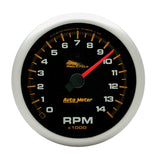 Autometer Pro-Cycle Gauge Tach 3 3/4in 14K Rpm 2 & 4 Cylinder Black