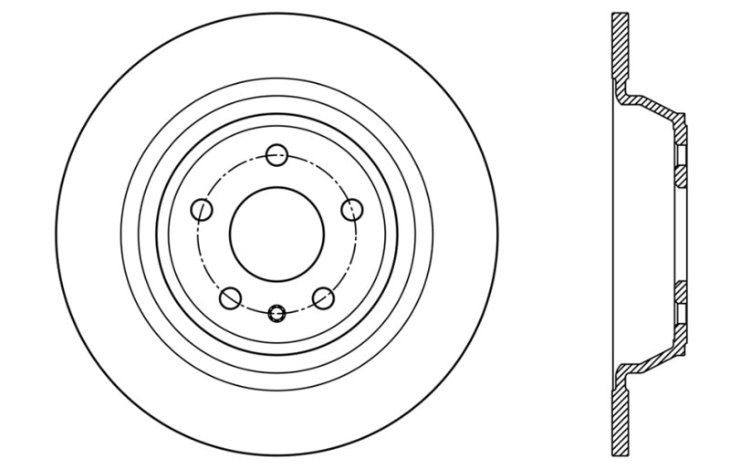 StopTech Sport Cross Drilled Brake Rotor - Front Left