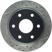 Load image into Gallery viewer, StopTech Power Slot 02-06 Escalade / 03-06 Avalance 1500 Rear Left Drilled &amp; Slotted Rotors