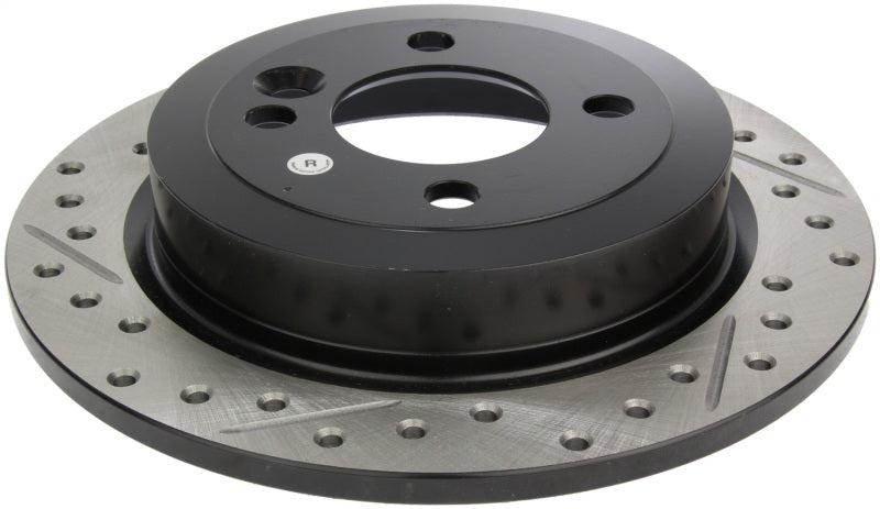 StopTech 02-06 Mini Cooper/Cooper S Slotted & Drilled Right Rear Rotor