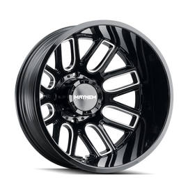 Mayhem 8107D Cogent Dually 20x8.25 / 8x200 BP / -192mm Offset / 142mm Hub Blk w/ Milled Spokes Wheel