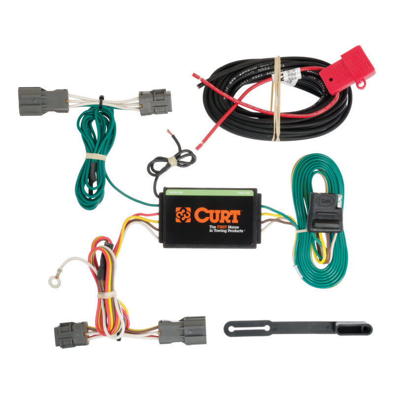 Curt 13-18 Hyundai Santa Fe Custom Wiring Harness (4-Way Flat Output)