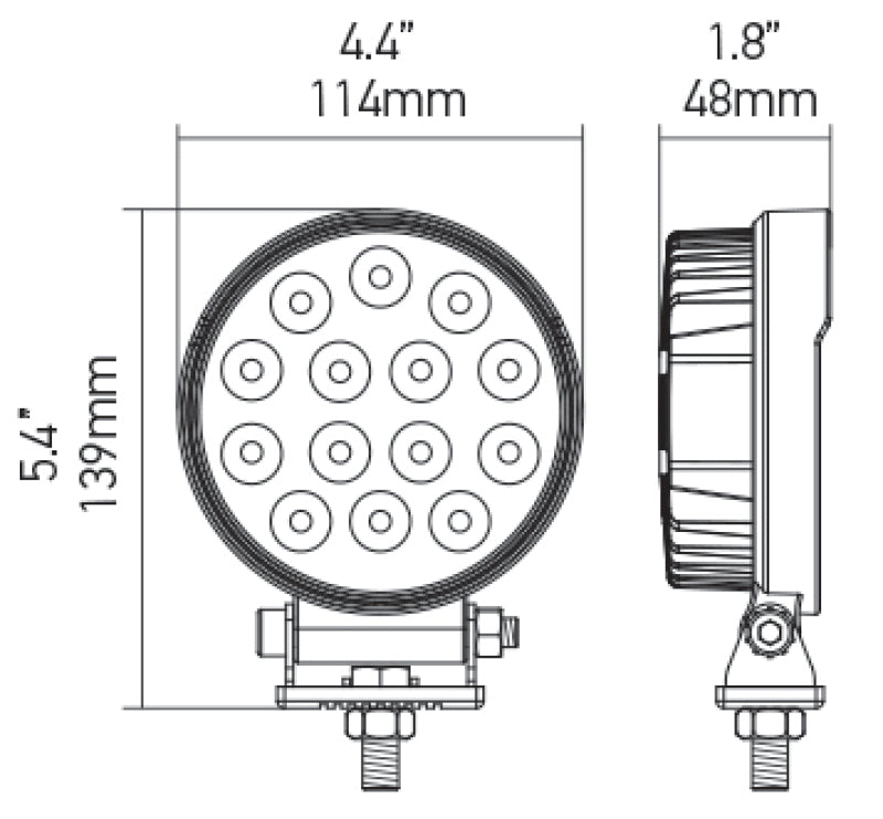 Hella ValueFit Work Light 5RD 2.0 LED MV CR LT