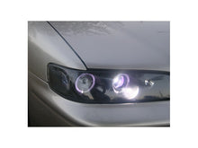 Load image into Gallery viewer, Spyder Honda Accord 94-97 1PC Projector Headlights LED Halo Amber Reflector Blk PRO-YD-HA94-AM-BK