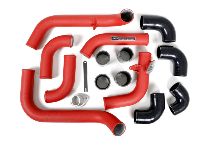 GrimmSpeed 2008-2014 Subaru WRX Front Mount Intercooler Kit Black Core / Red Pipe