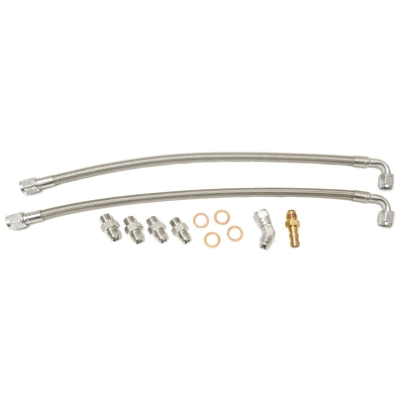 ATP Nissan SR20DET Steel Braided Coolant Line Assembly for GT (BB T28)/GTX Top/Bottom Mounted Turbo