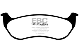 EBC 02-07 Jeep Liberty 2.4 Extra Duty Rear Brake Pads