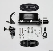 Load image into Gallery viewer, Wilwood HV Tandem M/C Kit w L/H Bracket &amp; Prop Valve - 1 1/8in Bore Black