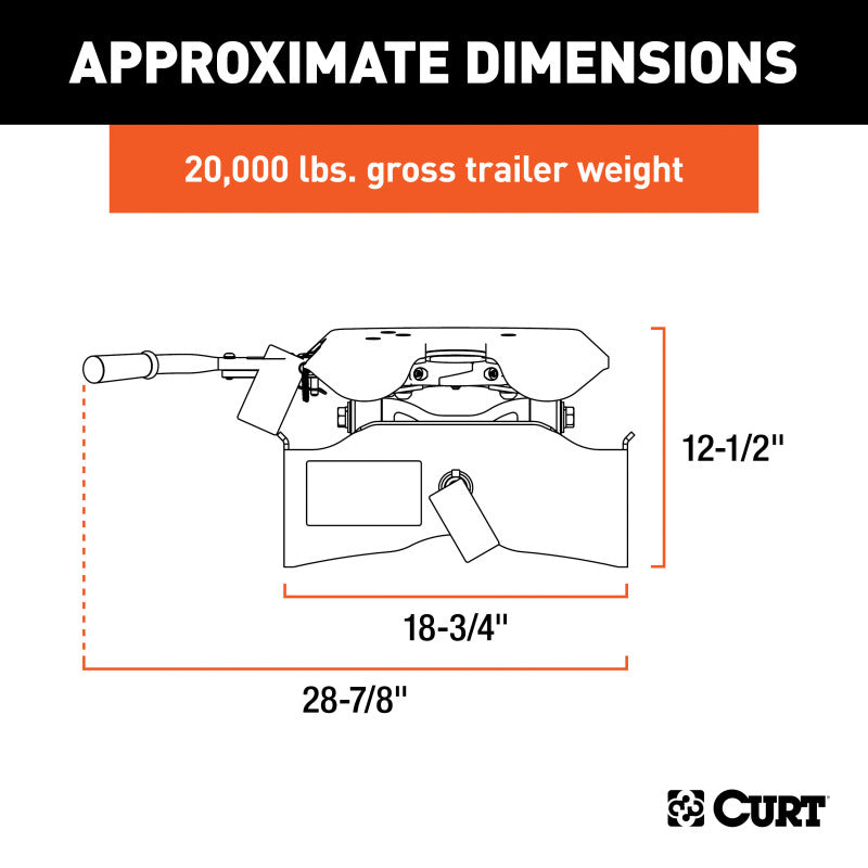 Curt A20 5th Wheel Hitch Head