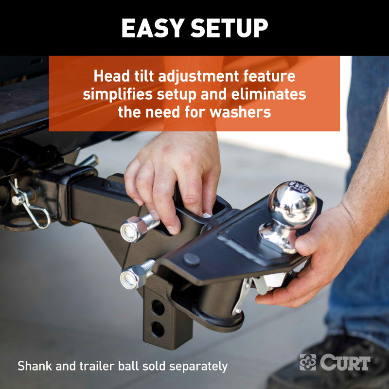 Curt TruTrack 2P Weight Distribution Hitch w/ 2x Sway Control (8000-10000lbs - No Shank )