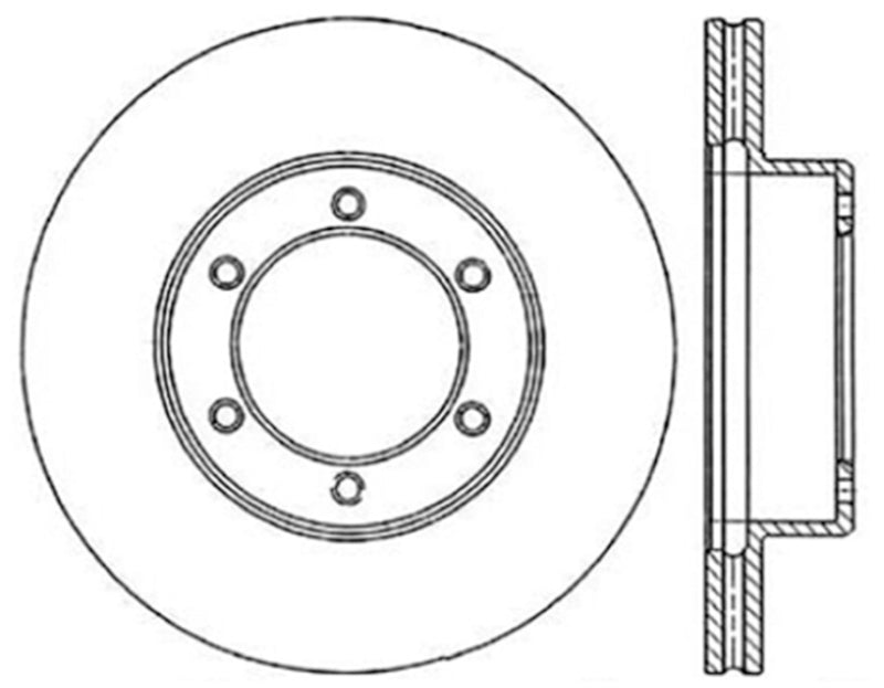 Stoptech 91-98 Toyota 4Runner Front CryoStop Rotor