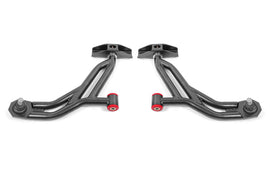 BMR 10-14 Ford Mustang Non-Adj. Lower A-Arms Delrin/Rod w/ 19mm Tall Ball Joint - Black Hammertone - GTR Auto