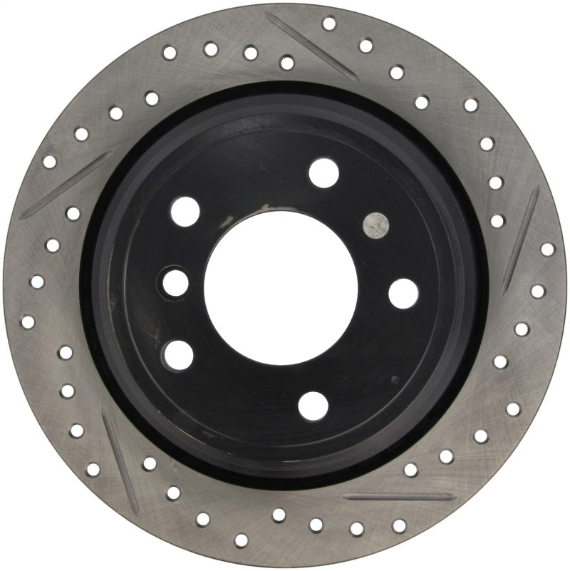 StopTech 01-03 BMW 525/530 Series / 96-03 540i / 96-00 528 Series Slotted&Drilled Left Rear Rotor