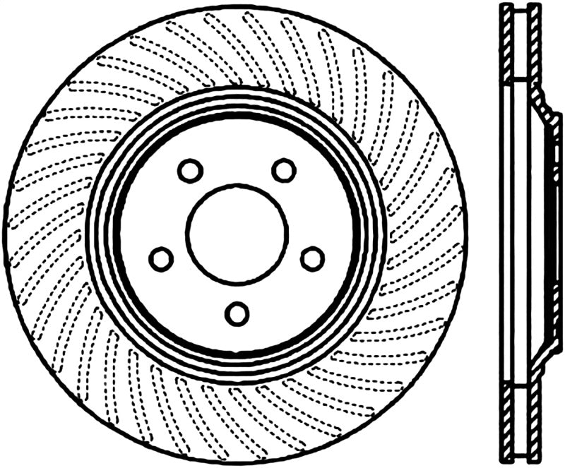 Stoptech 94-04 Ford Mustang Cobra Front CRYO-STOP Rotor