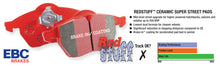 Load image into Gallery viewer, EBC 10-11 Fiat 500 1.4 (Bosch Calipers) Redstuff Front Brake Pads