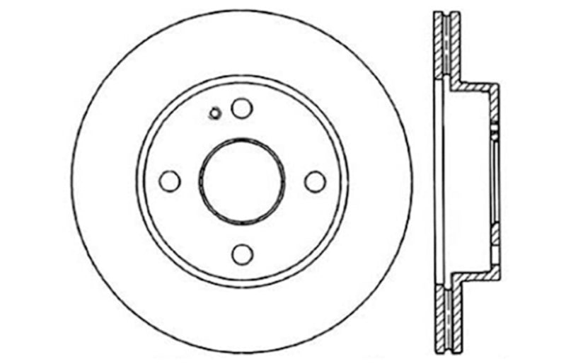 StopTech 89-93 Mazda Miata MX-5 Slotted & Drilled Left Front Rotors