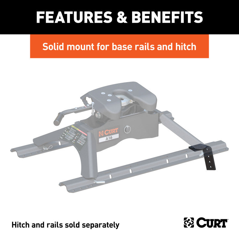 Curt 03-08 Dodge Ram 1500 Semi-Custom 5th Wheel Brackets