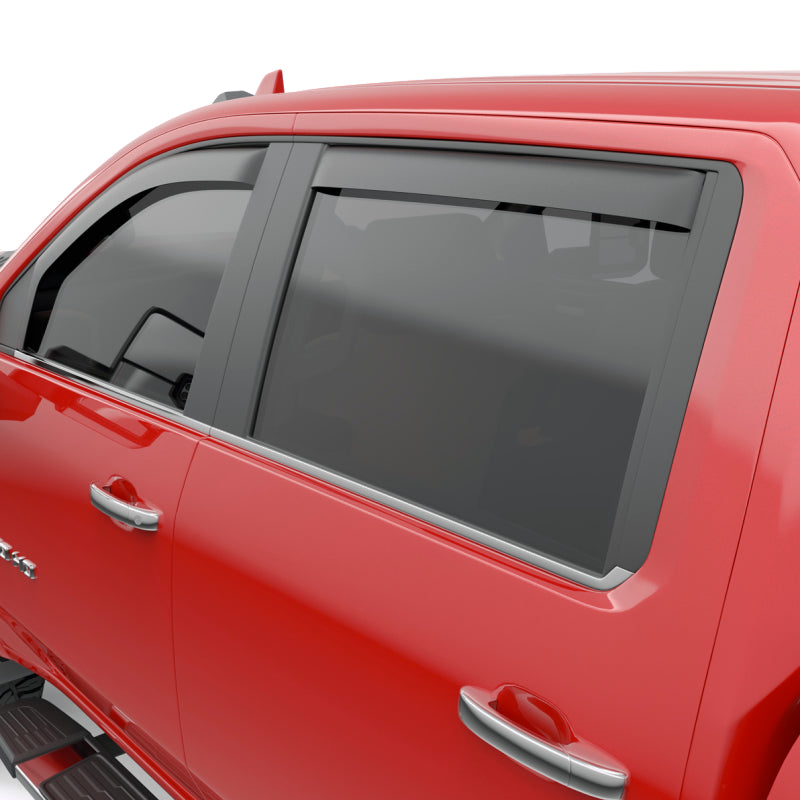 EGR 2019 Chevy 1500 Crew Cab In-Channel Window Visors - Matte Black