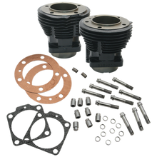 Load image into Gallery viewer, S&amp;S Cycle 66-78 74in BT &amp; Stock Bore Strokers 3-7/16in Bore Cylinders - Gloss Black