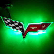 Load image into Gallery viewer, Oracle Chevrolet Corvette C6 Illuminated Emblem - Green SEE WARRANTY