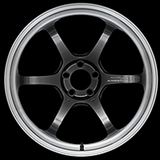 Advan R6 18x9.0 +25 5-114.3 Machining & Racing Hyper Black Wheel