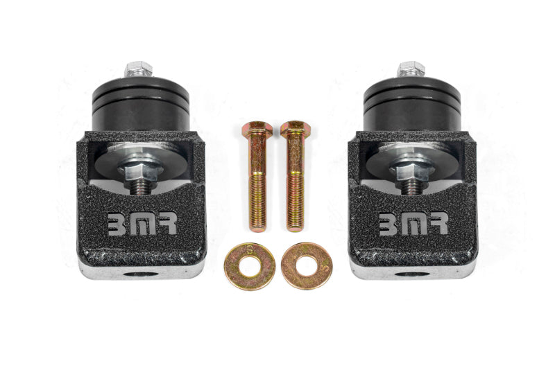BMR Chevy SS and Pontiac G8 Motor Mount Kit (Solid Bushings) Black Hammertone - GTR Auto