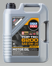 Load image into Gallery viewer, LIQUI MOLY 5L Top Tec 6200 Motor Oil SAE 0W20