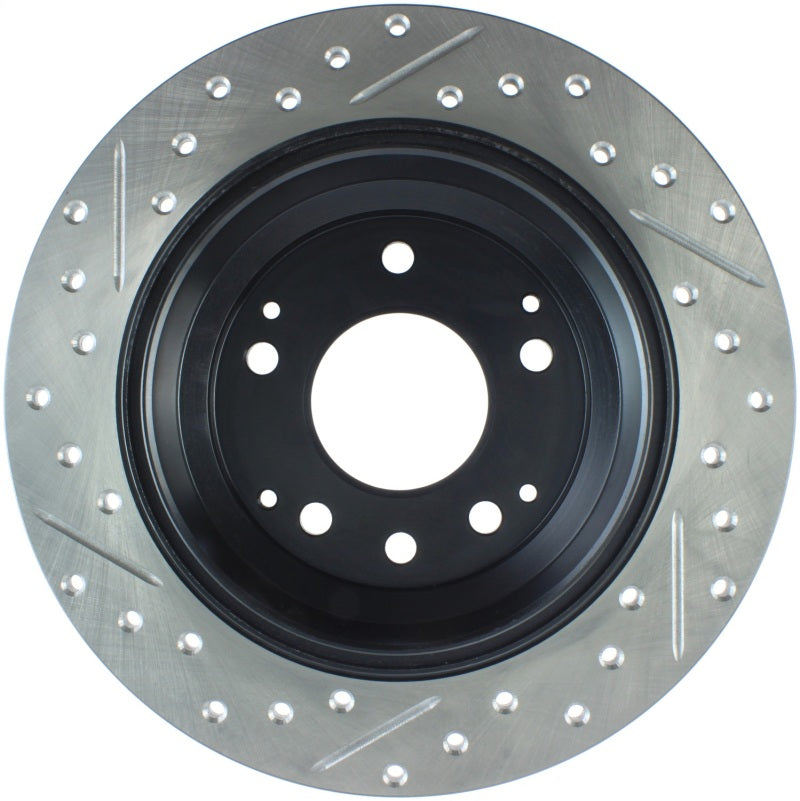 StopTech Power Slot 91-95 Acura Legend / 95-98 Honda Odyssey Left Rear Drilled & Slotted Rotor
