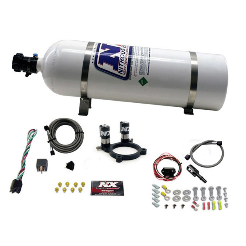 Nitrous Express Ford 3.5L/3.7L V6 Nitrous Plate Kit w/15lb Bottle