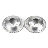Power Stop 91-96 Dodge Stealth Rear Evolution Drilled & Slotted Rotors - Pair