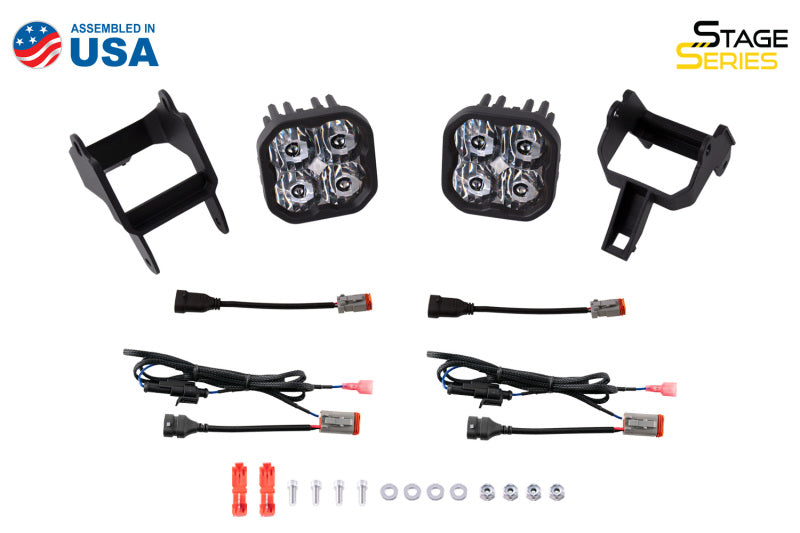 Diode Dynamics SS3 LED Pod Max Type SDX Kit - Yellow SAE Fog