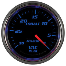 Load image into Gallery viewer, Autometer Cobalt 2-5/8in. / 0-30 IN HG / Mechanical Vacuum Gauge