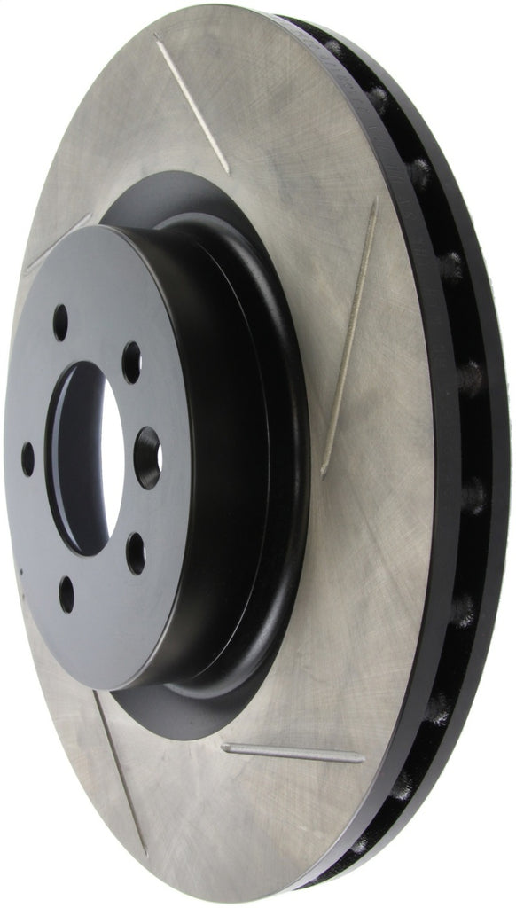 StopTech Power Slot 10-12 Land Rover LR4 / 06-09 Range Rover Sport S/C Left Front Slotted Rotor