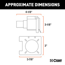 Load image into Gallery viewer, Curt Dual-Output 7 &amp; 4-Way Connector w/Backup Alarm (Plugs into Dodge 8-Prong)