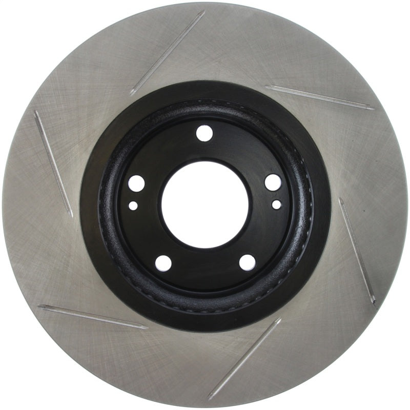 StopTech 11-13 Kia Sorento Slotted Sport Brake Rotor Front Left