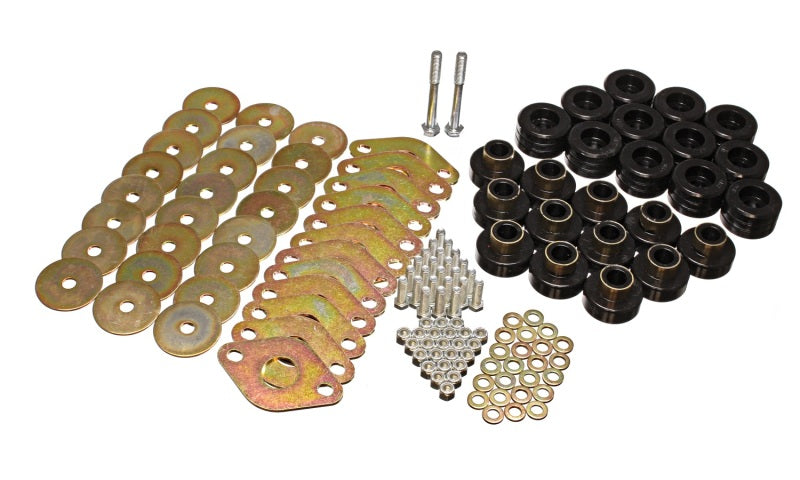 Energy Suspension Body Mount Set W/Hardware - Black - GTR Auto